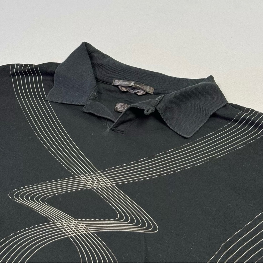 Nike Tiger Woods Men's Polo Golf Shirt Cotton Short Sleeve Black Extra Large